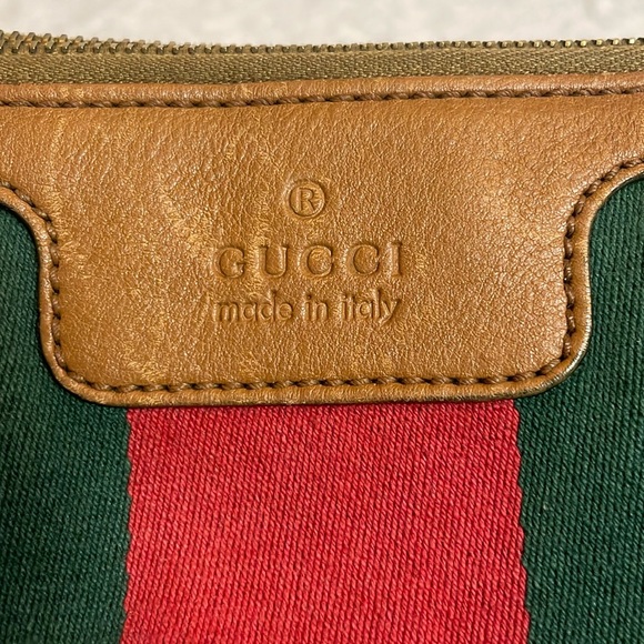 Gucci Rania Monogram GG Web Convertible Satchel Tote Crossbody Bag in Khaki - Picture 3 of 17